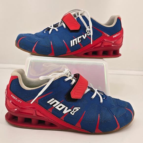 Inov-8 Fastlift 360 Training Shoes Blue Red Weight Lifting 2020 Model - Picture 1 of 9